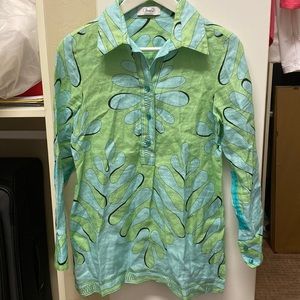 Bessi tunic, short cover up size xs-s, us 6